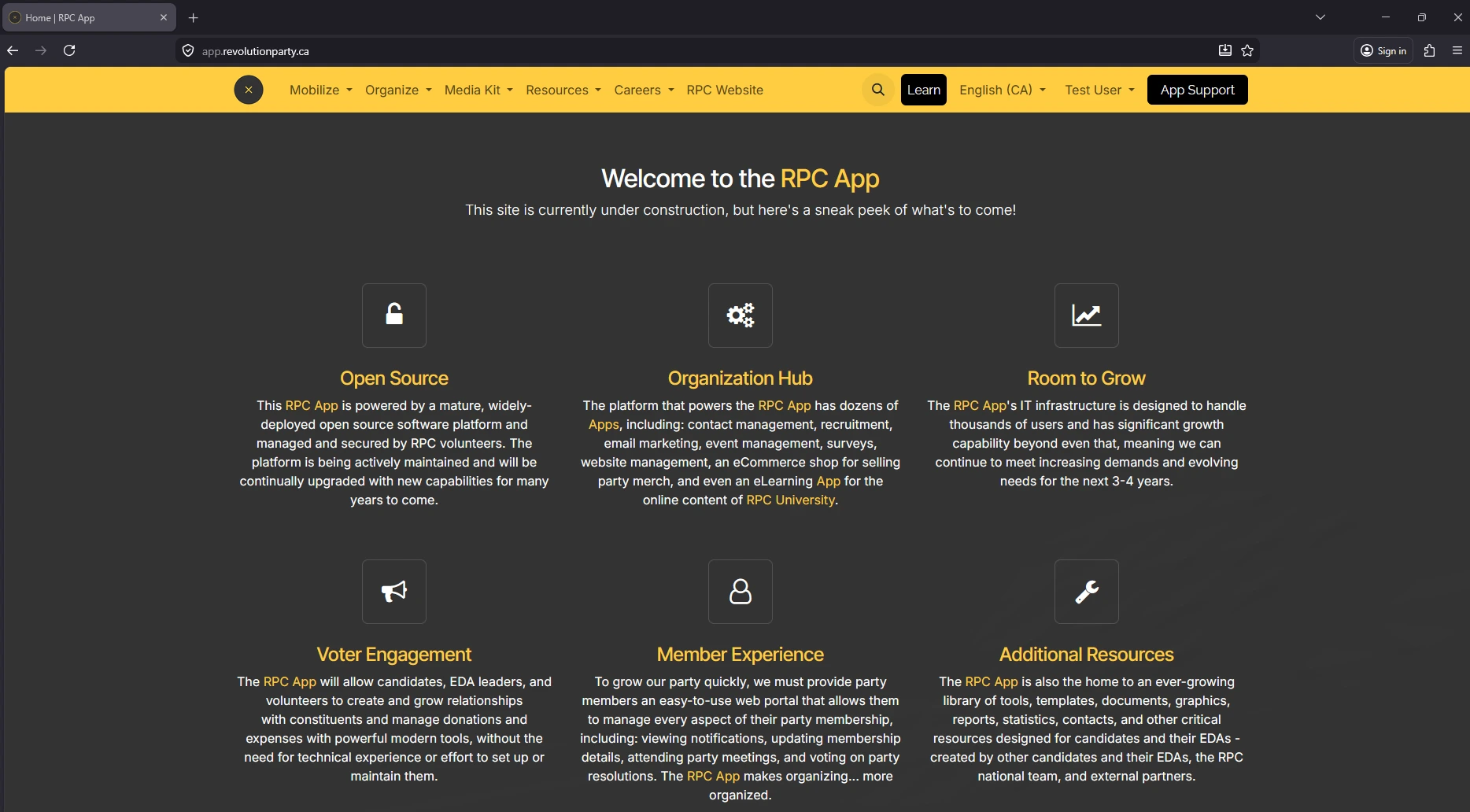 RPC App Screenshot